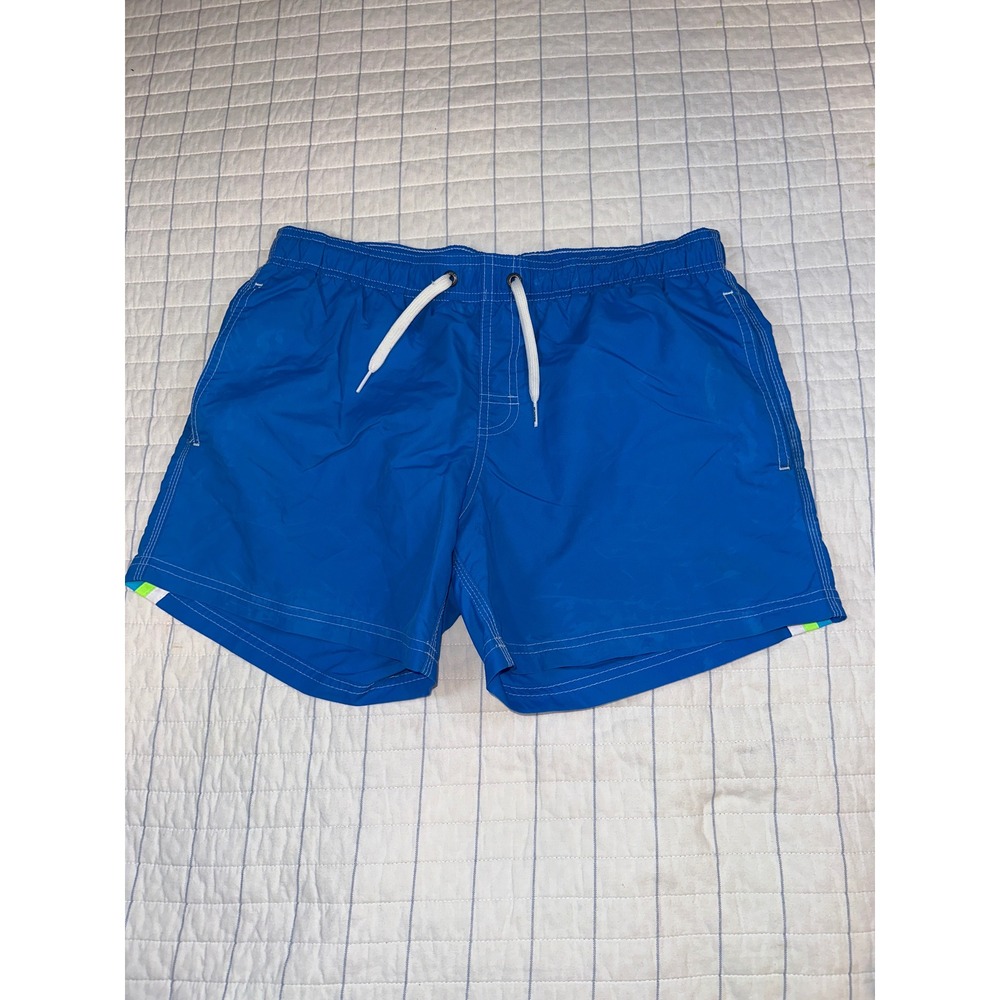Sundek Boys Blue Rainbow Stripe Swim Trunks Board Shorts Size 16 B504BDTA100
